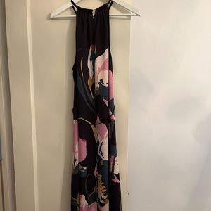 Ted Baker women’s size 3 ( US 38), long black floral dress